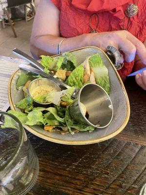 This is their excuse for a Caesar Salad