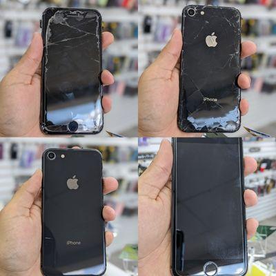 Full body repair. Front and back.
Looks like a new phone again