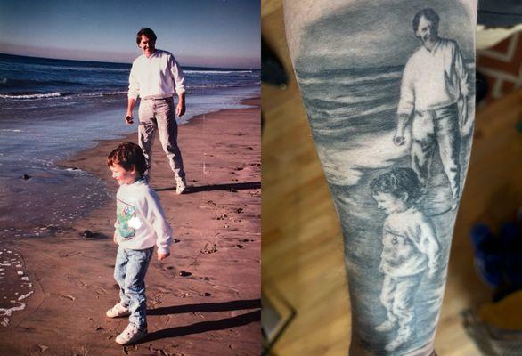 Reference image + tattoo