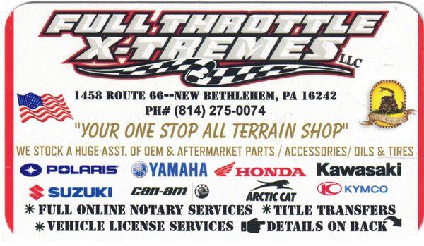 Full Throttle X-Tremes