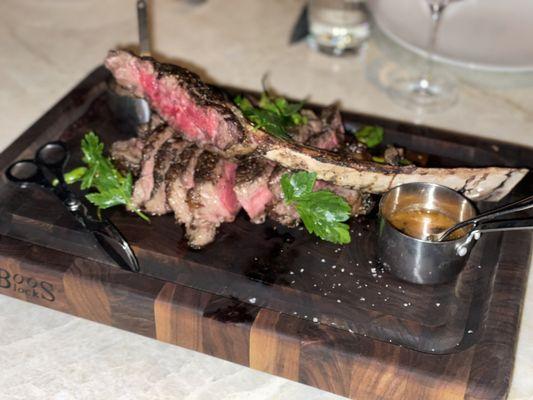 Tomahawk Steak (perfectly cooked, so tender and delicious)