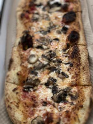 Pizza with mushrooms