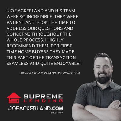 Joe Ackerland - Supreme Lending