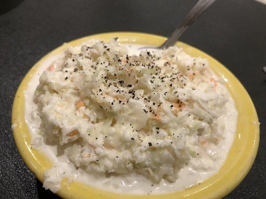 Coleslaw was great!