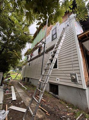 Siding installation