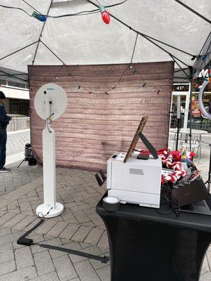 Our annual Holiday booth ready for action!