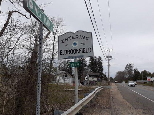 Entering East Brookfield from Spencer.
