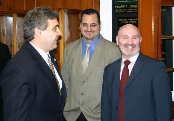 Belfast Lord Mayor Alex Maskey, Lawrence Mayor Michael Sullivan and Peter Milano From the Mass Office of Business Development