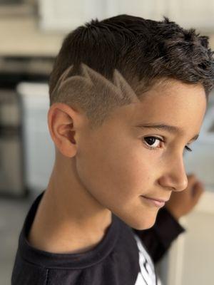 Jesus did the design after his partner faded and taped up the sides