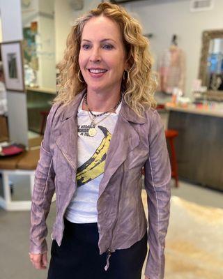 Leather jacket by Marco Delli Made in Italy.