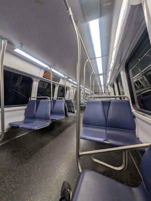 Empty car on. Friday night