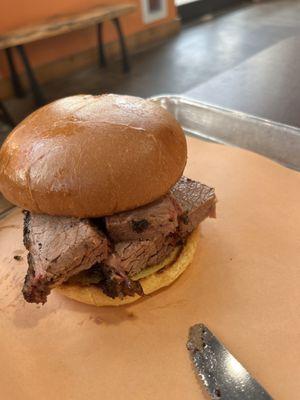 Brisket sandwich