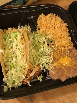 Chicken taco plate!