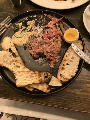 Steak tartare (sorry I forgot to take the photo before digging in)