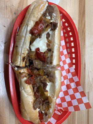 What you get. Philly cheese steak