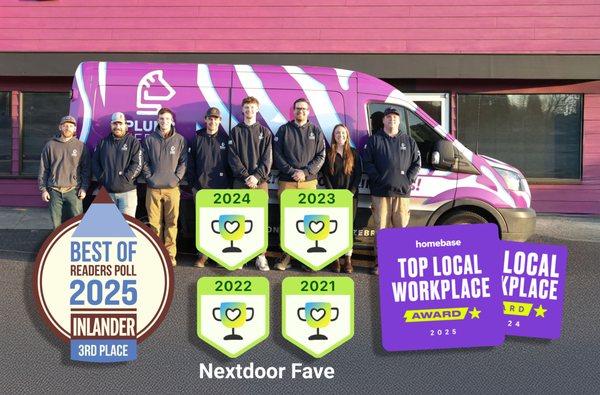 Our awesome plumbing team in Spokane Valley!