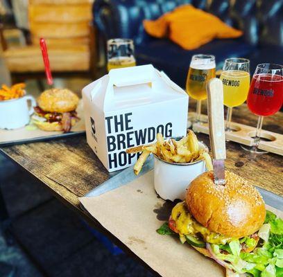 Hoppy meal and burger (Cleveland.westside.eats IG)