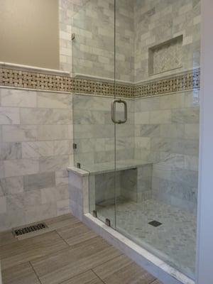 ShowerGuard frameless shower door