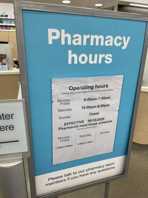 Pharmacy hours