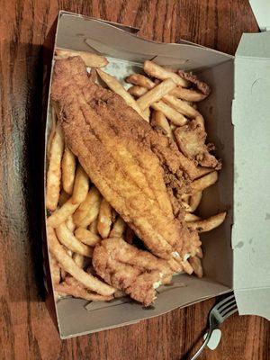 Friday night fish &chips $14.99.