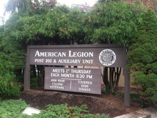 Meets 1st Thursday of every month at 6:30 pm. Join your fellow veterans!