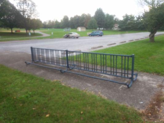 Convenient bike rack!