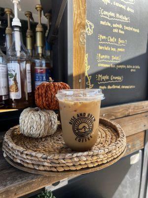 Iced Dirty Chai Latte