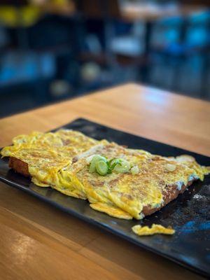 Turnip cake with egg