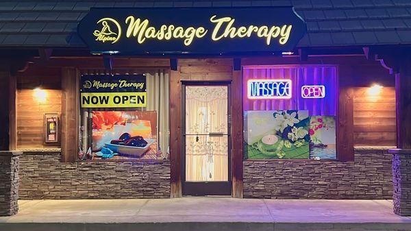 New massage therapist opened June 1st in Alpine