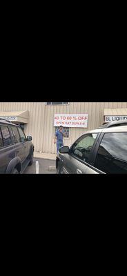 Outside of El Liquidator, Tucson, AZ