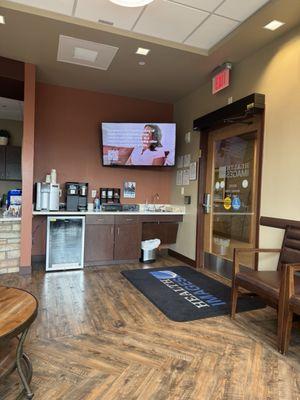 Refreshments area