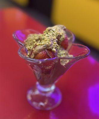 Complimentary Dubai Chocolate Strawberries. Thank you!