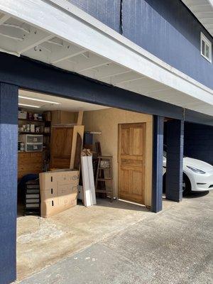 When the shutter is open it is invisible.