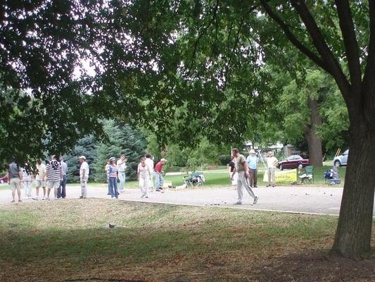 Introduction of the new petanque courts Aug. 22, 09
