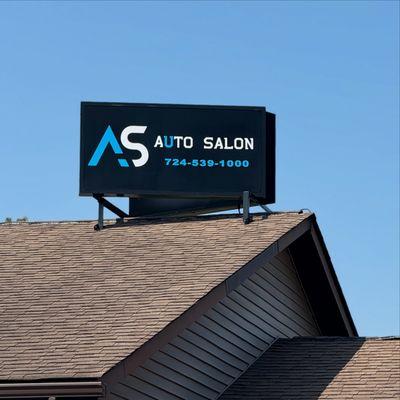 Flat-faced LED Illuminated Sign V-Formation