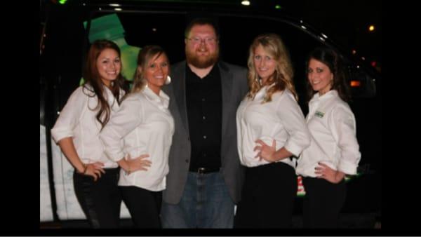 G-Vegas Magazine models representing Minges Bottling Group.