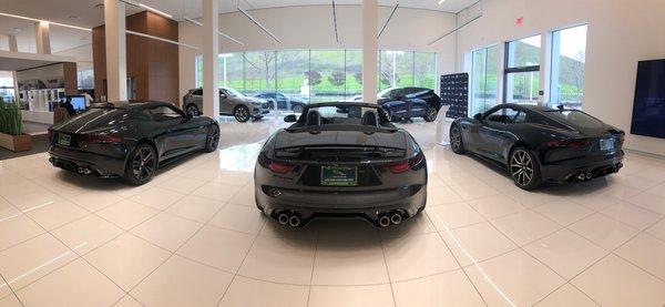 While you are here, fall in love with a new Jaguar F-TYPE on our showroom.