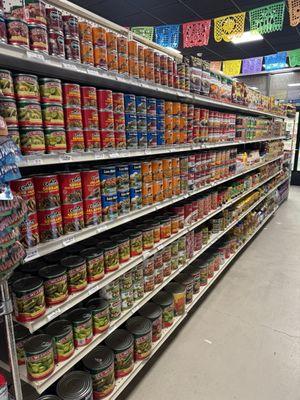 Variety of canned Goods