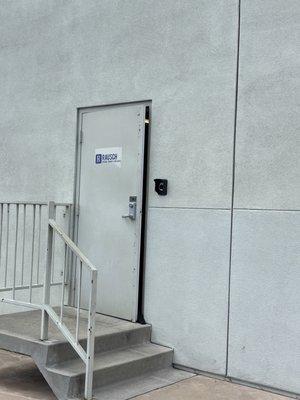 Door entry. Next to Fort Fitness main entry