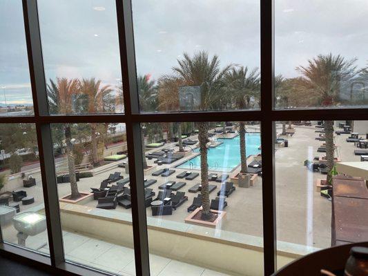 View from treadmill at the Aliante gym.