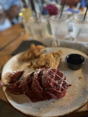 red velvet and cajun chicken