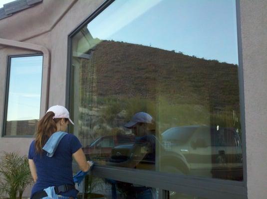 Window Cleaning in DC Ranch, North Scottsdale, Arizona.