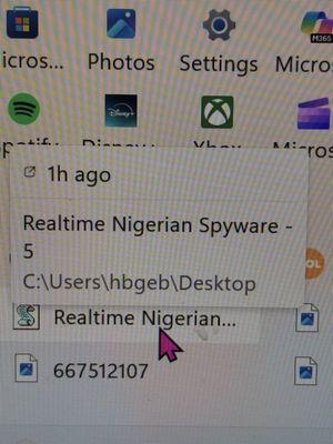 Program he installed