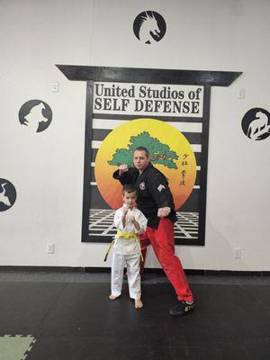 My son with Master Ness.