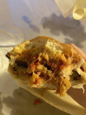 Eggplant Parmesan Grinder