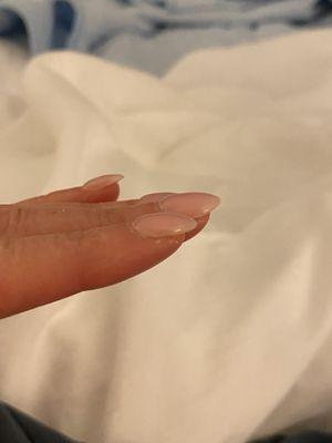 Hit or miss, I like thin natural looking nails not thick fake for $70.