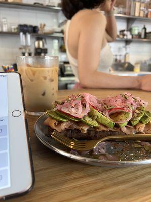 Brooklyns best avocado toast, delicious iced coffee and friendly staff