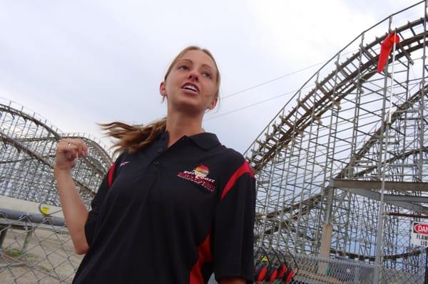 One of the attendants