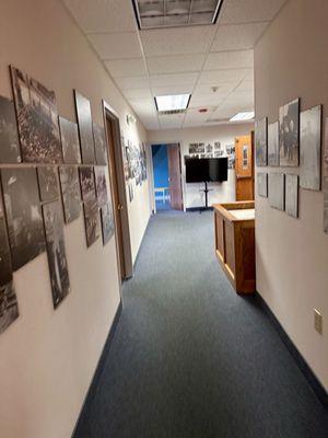 Hallway to event room
