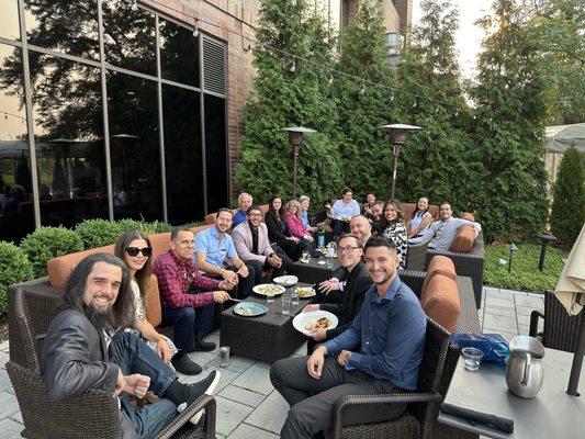 Group photo on the patio!